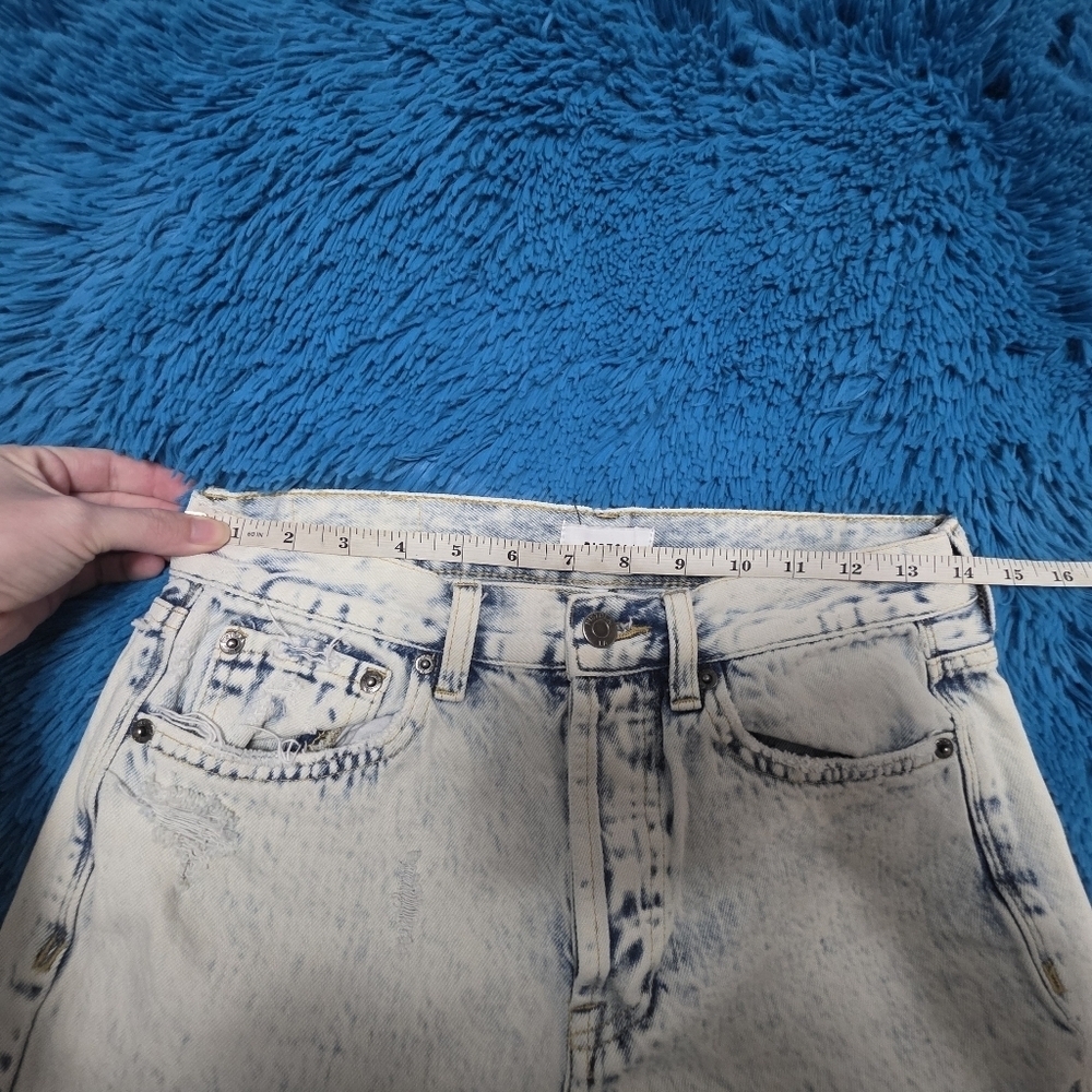 Pistola Charlie Acid Wash High Rise Straight Leg Jeans Size 28 - Picture 9 of 12